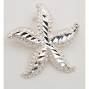 RARD2022PS Medium Diamond Cut Starfish Pendant